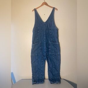 We The Free Blue Denim Women's Overalls